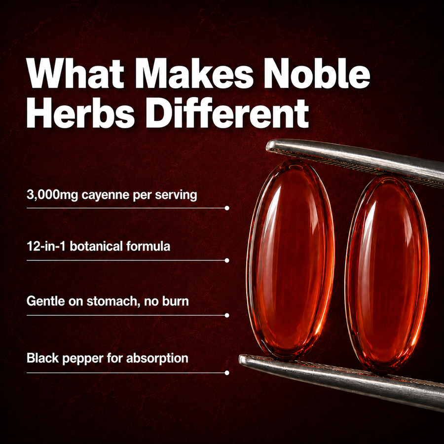 Noble Herbs Cayenne Pepper Softgels