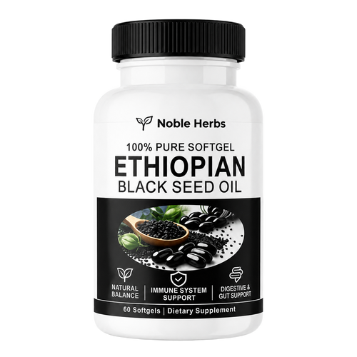 Noble Herbs Ethiopian Black Seed Oil bottle