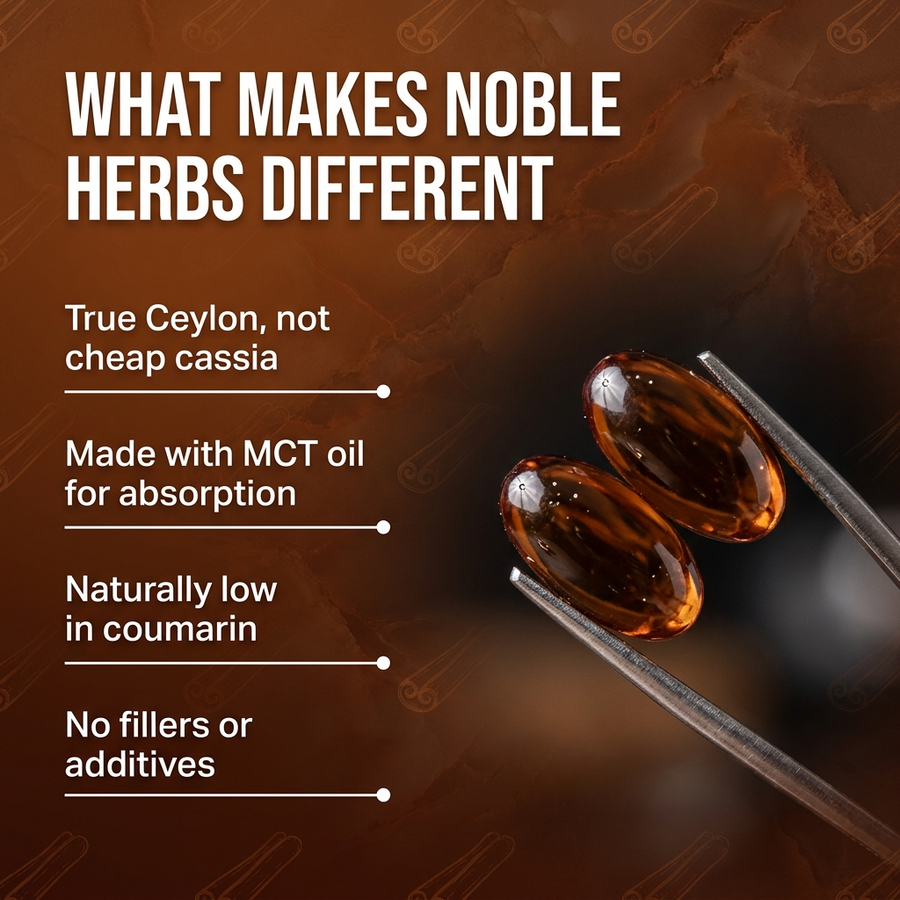 Noble Herbs Ceylon Cinnamon Softgels